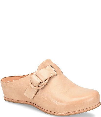 Kork-Ease Kori Leather Wedge Clogs