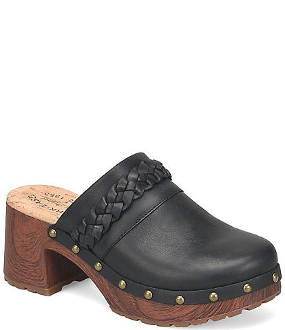 Kork-Ease Tilly Braided Detail Leather Clogs