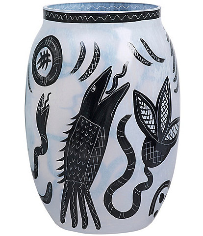 Kosta Boda Caramba Hand Painted Vase