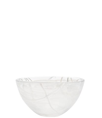 Kosta Boda Contrast Small Bowl White