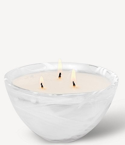 Kosta Boda Home Fragrance Contrast White Candle, Woodland Vanilla