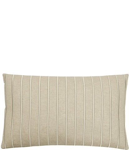 Kravet Stereo Embroidered Striped Oblong Pillow