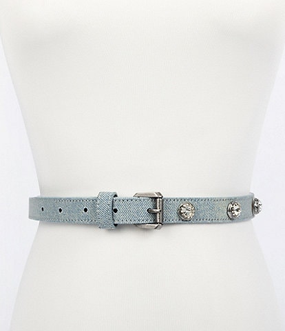 Kurt Geiger London 0.78#double; Octavia Studs Denim Belt