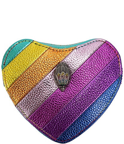 Kurt Geiger London 0.78#double; Signature Eagle Metallic Rainbow Heart Belt Bag