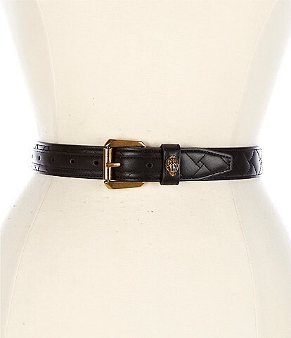 Kurt Geiger London 1.2#double; Kensington Quilted Leather Belt