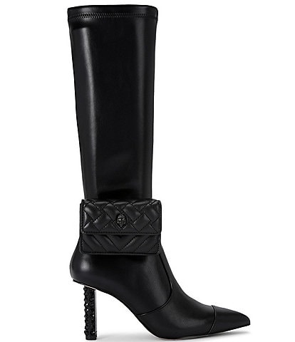 Kurt Geiger London Ankle Bag Leather Knee High Boots