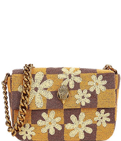 Kurt Geiger London Beaded Floral Detailed Kensington Crossbody Bag