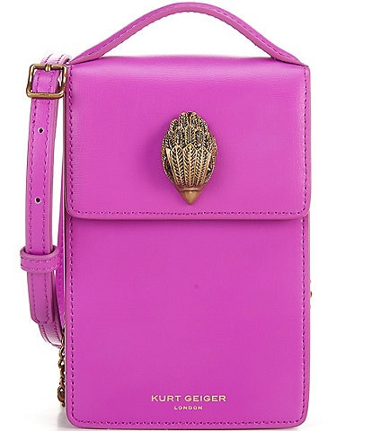 Kurt Geiger London Bond Purple Phone Crossbody Bag