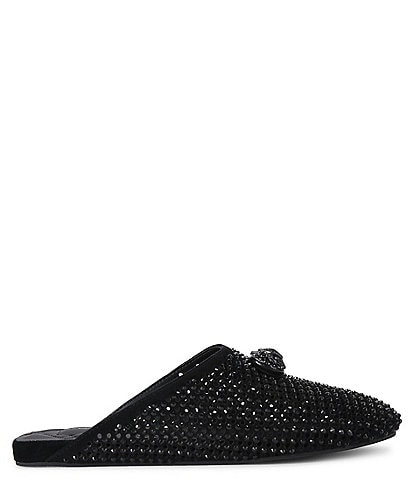 Kurt Geiger London Chelsea Flat Crystal Embellished Mules