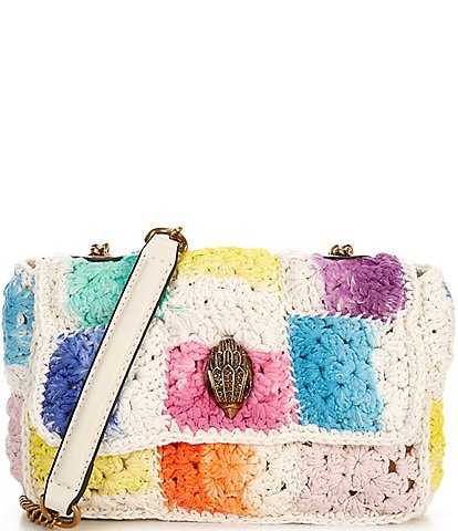 Kurt Geiger London Crochet Kensington Medium Color Block Crossbody Bag