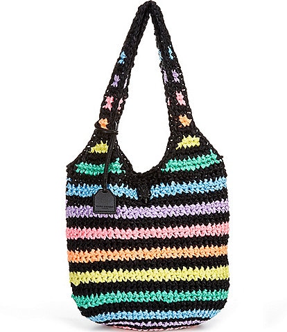 Kurt Geiger London Crochet Striped Tote Bag