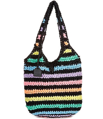 Kurt Geiger London Crochet Striped Tote Bag