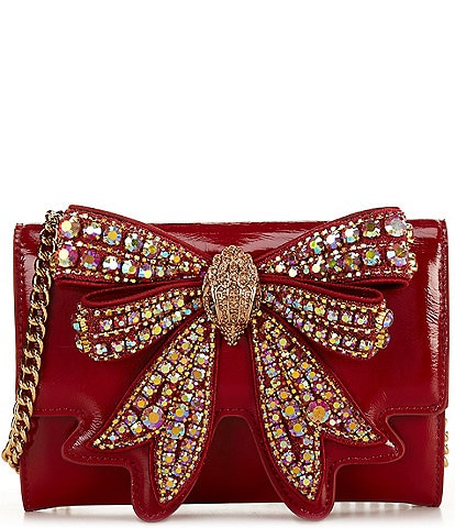 Kurt Geiger London Crystal Bow Shoreditch Chain Wallet Crossbody Bag