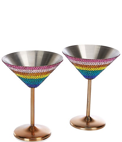 Kurt Geiger London Crystal Martini Glass Set