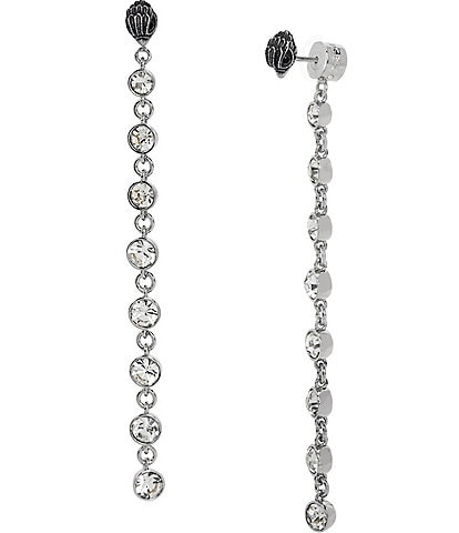 Kurt Geiger London Crystal Signature Eagle Linear Earrings