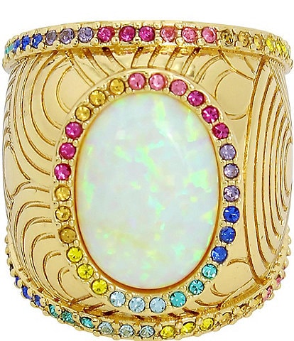 Kurt Geiger London Crystal Signature Southbank Stone Cocktail Ring