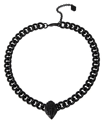 Kurt Geiger London Eagle Curb Chain Collar Necklace