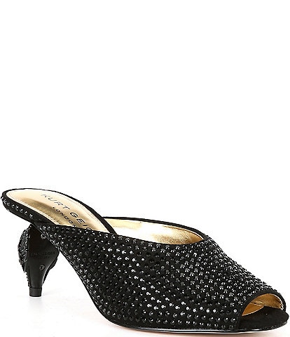 Kurt Geiger London Eagle Heel Embellished Mules