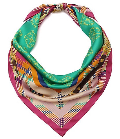 Kurt Geiger London Eagle Toss Silk Square Scarf
