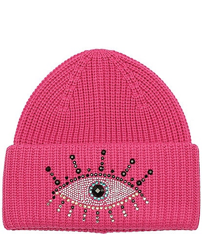 Kurt Geiger London Embellished Evil Eye Beanie