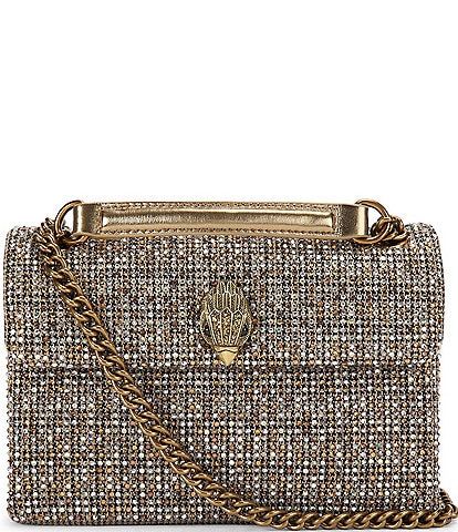 Kurt Geiger London Fabric Medium Kensington Rhinestone Crossbody Bag