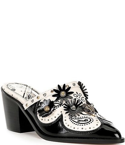 Kurt Geiger London Flower Western Mules