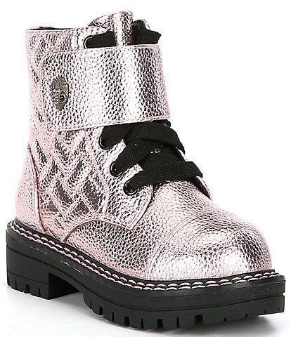 Kurt Geiger London Girls' Kensington Metallic Leather Strap Boots (Toddler)