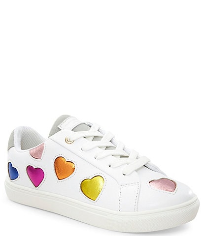 Kurt Geiger London Girls' Lane Love Detail Leather Lace-Up Sneakers (Youth)