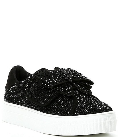 Kurt Geiger London Girls' Laney Bow Embellished Sneakers (Infant)