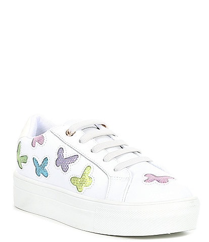 Kurt Geiger London Girls' Laney Sparkle Butterfly Sneakers (Youth)