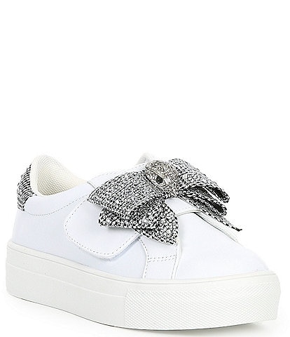 Kurt Geiger London Girls' Laney Leather Bow Sneakers (Youth)