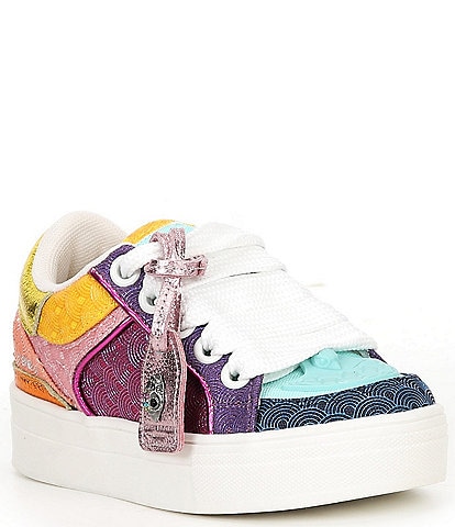 Kurt Geiger London Girls' Southbank Tag Leather Platform Sneakers (Youth)