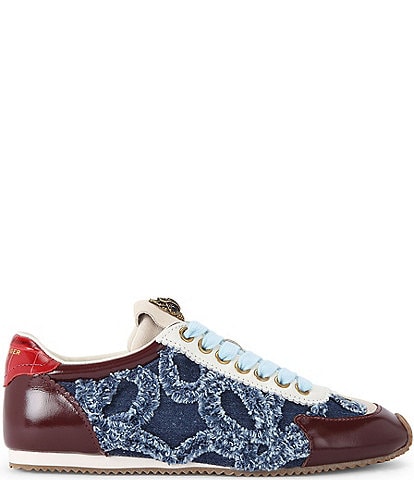Kurt Geiger London Islington Denim Lace Up Sneakers