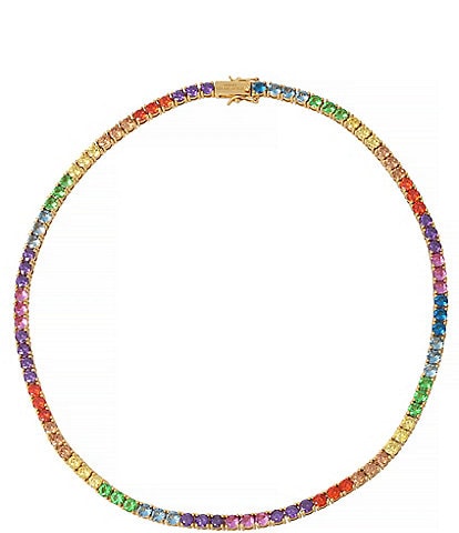 Kurt Geiger London Jewel Rainbow Tennis Collar Necklace