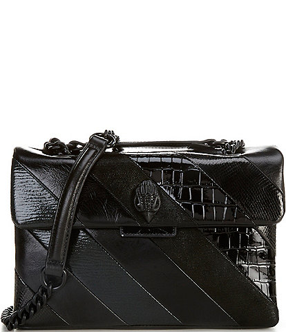 Kurt Geiger London Kensington Black Stripe Crossbody Bag