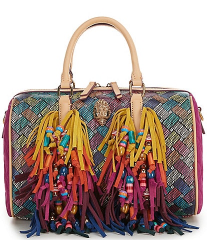 Kurt Geiger London Kensington Boston Fringe Satchel Bag