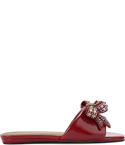 Kurt Geiger London Kensington Bow Embellished Flat Sandals