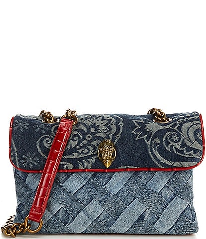 Kurt Geiger London Kensington Denim Quilted Crossbody Bag