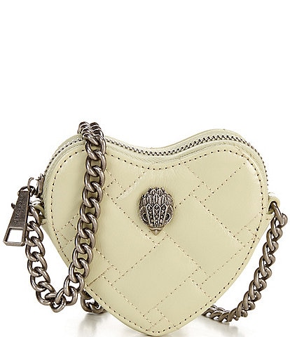 Kurt Geiger London Kensington Drench Quilted Micro Heart Quilted Crossbody Bag