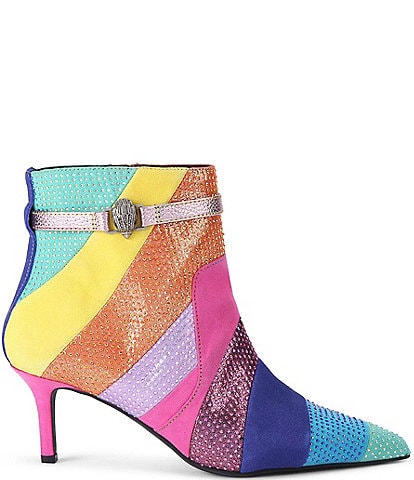 Kurt Geiger London Kensington Flexi Rainbow Stripe Booties
