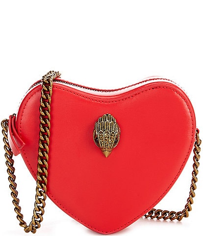 Kurt Geiger London Kensington Leather Heart Crossbody Bag