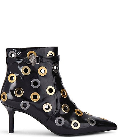 Kurt Geiger London Kensington Leather Rivet Booties