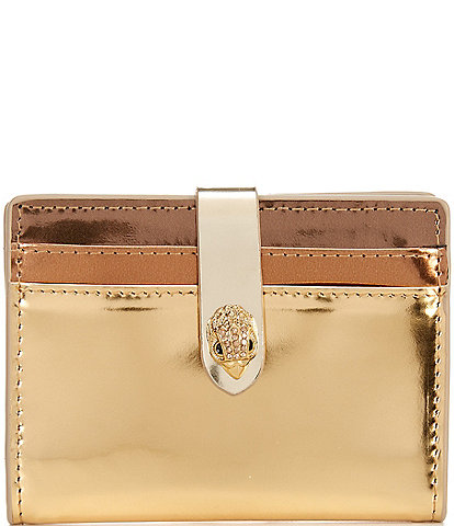 Kurt Geiger London Kensington Gold Metallic Card Holder Wallet