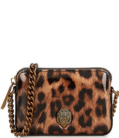 Kurt Geiger London Kensington Micro Animal Print Camera Crossbody Bag