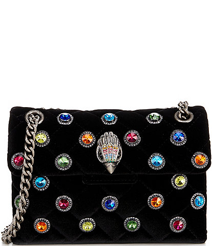 Kurt Geiger London Kensington Mini Velvet Jewels Crossbody Bag