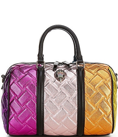 Kurt Geiger London Kensington Rainbow Quilted Boston Satchel Bag