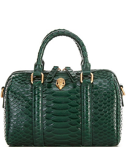 Kurt Geiger London Kensington Small Boston Croc Satchel Bag