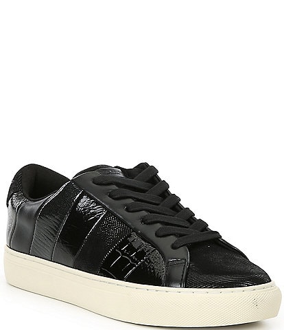 Kurt Geiger London Lane Mixed Media Stripe Sneakers