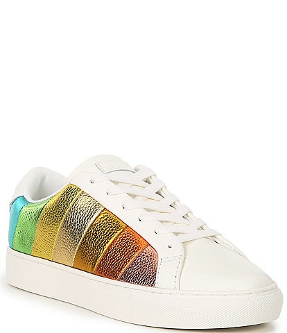 Kurt Geiger London Lane Stripe Metallic Rainbow Sneakers