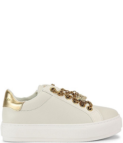 Kurt Geiger London Laney Chain Charm Zip Platform Sneakers